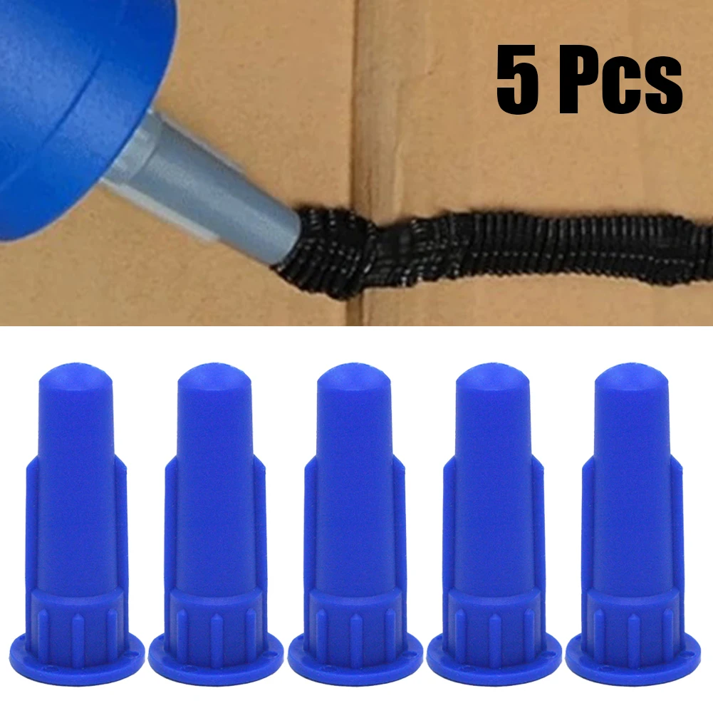 Nozzle Accessories Part Nozzle Spray Tip 13.3mm 5pcs Blue Cartridge Type Caulking Caulking Spare Workshop Equipment