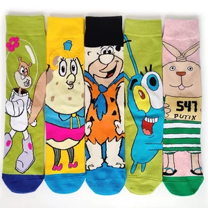 Sponge Bob Patrick Star Socks Cosplay Man, Street Skateboards, Erwachsene, Hip Hop, Cartoons, 43 Stil, neu 9 Hauptverkaufsspongebob Kawaii - №4
