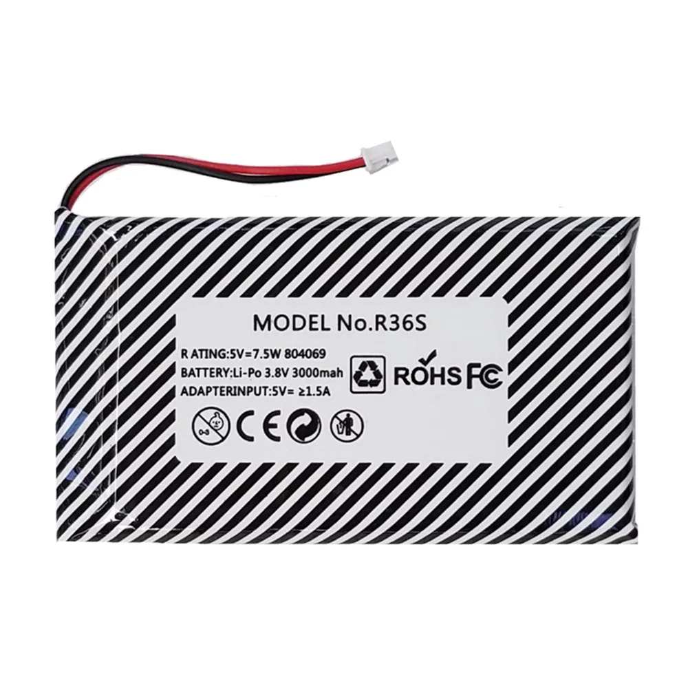 804169 Lithium Polymer Battery 804069 804066 3.7V 3000mAh for Open Source Console R36S Game Machine Battery