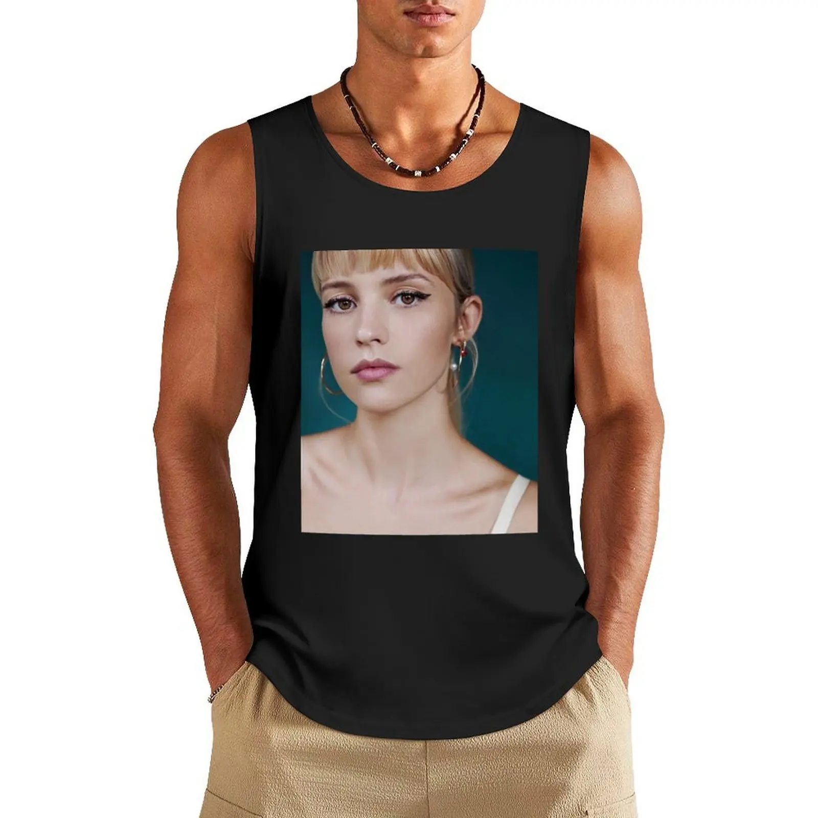 

Angèle classique Tank Top Bodybuilding clothing man sleeveless t-shirts for men Men's summer clothes 2025