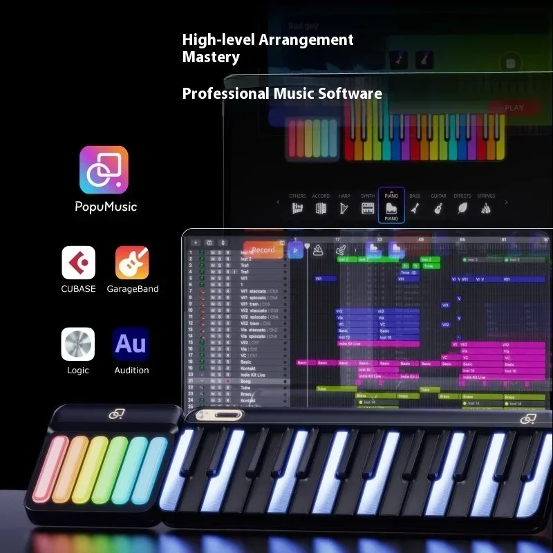 Music Password Automatic Piano Smart Portble Piano Keyboard Electronic Piano For Music Beginners And Music Creators Gifts