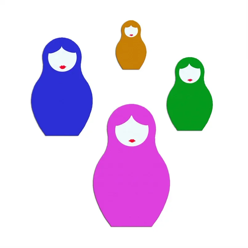 Image 3: Poupées russes de dessin animé, moules en plastique, outils de pâte à gâteau, emporte-pièces pour strass et sushis, 4 spécifications