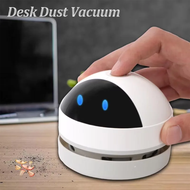 Desk Dust Vacuum Mini Vacuum Cleaner Protable USB Charging Desktop Cleaner For Home Office Table Sweeper