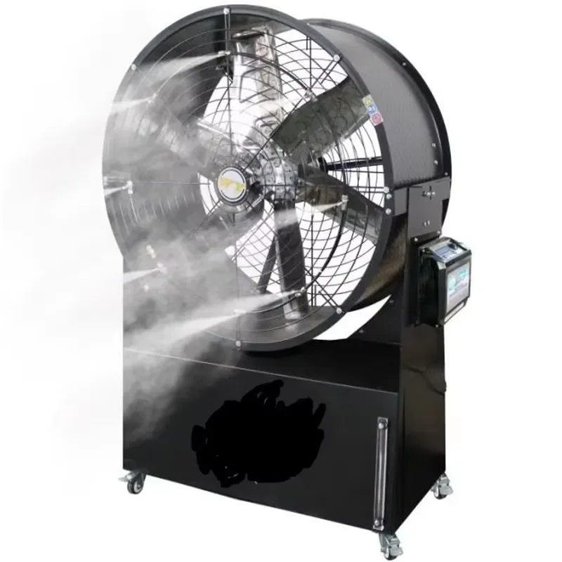 1.13m Spray Fan with Permanent Magnet DC Brushless Motor Stand Fog Mist Fan for Dust Thermal Workshop and Farm