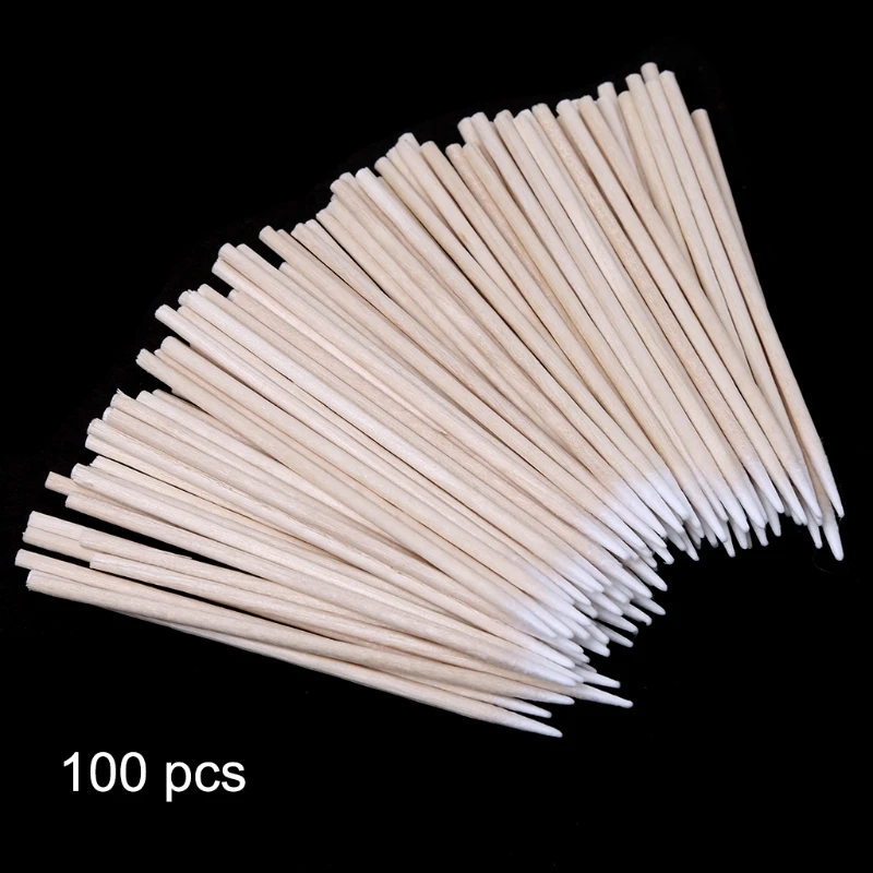 100 Pcs Portable Charge Port Earphone Hole Cleaning Cotton Swab Stick Tools for phone for Huawei Multifunctional