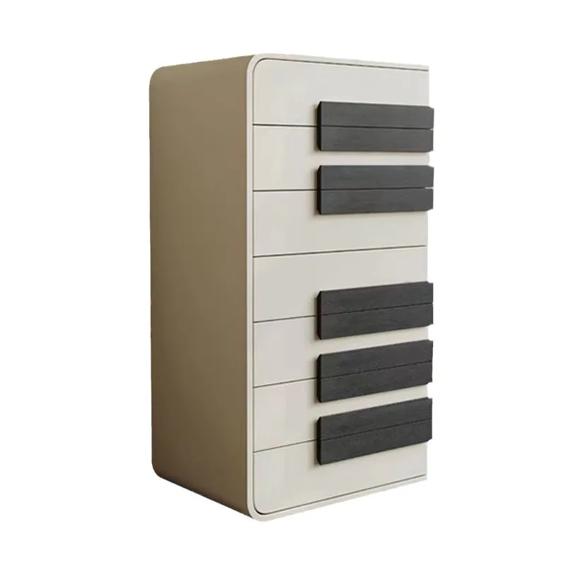 

Italian minimalist solid wood seven-bucket the wall creative living room designer storage cabinet bedroom large-capacity locker