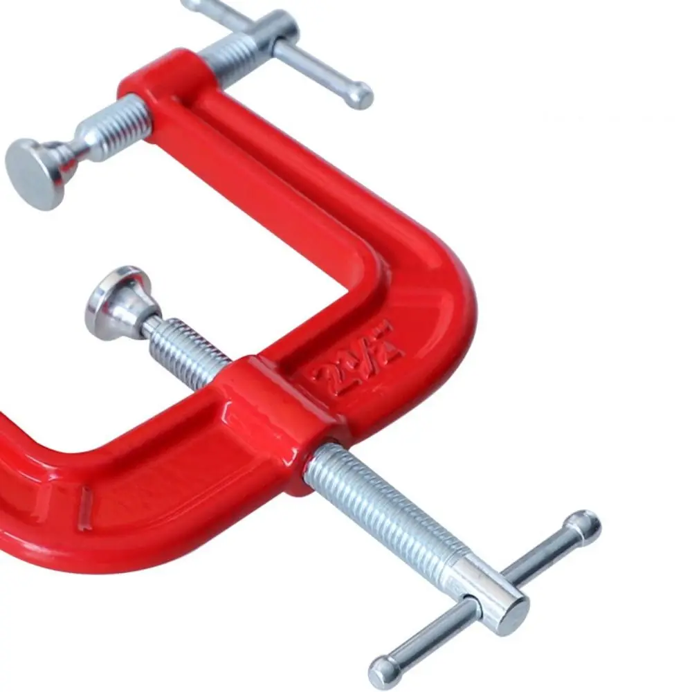 Easy To Use 2-1/2” 3 Way Edge Clamp Adjustable Stable G-Clamp Woodworking Clamp Prevents Deformation Iron Fixing Clip DIY