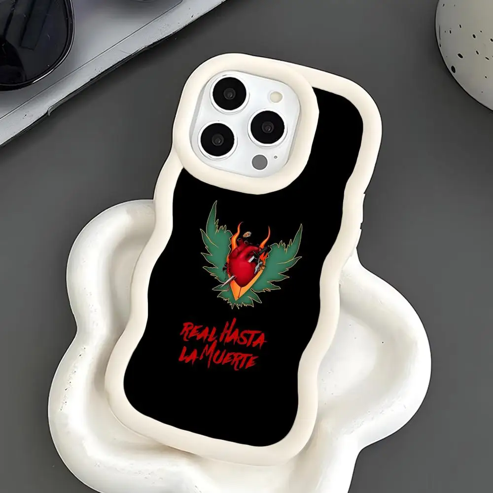 

Чехол Anuel AAAA Wavy Edge из ТПУ для iPhone 17 16 15 14 13 12 11 Air Pro Max Plus, цветной