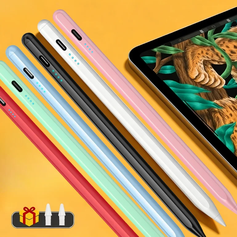Stylus Pen for Apple Pencil LED Power Indicators Palm Rejection Touch Pencil for IPad From 2018 to 2025 Years