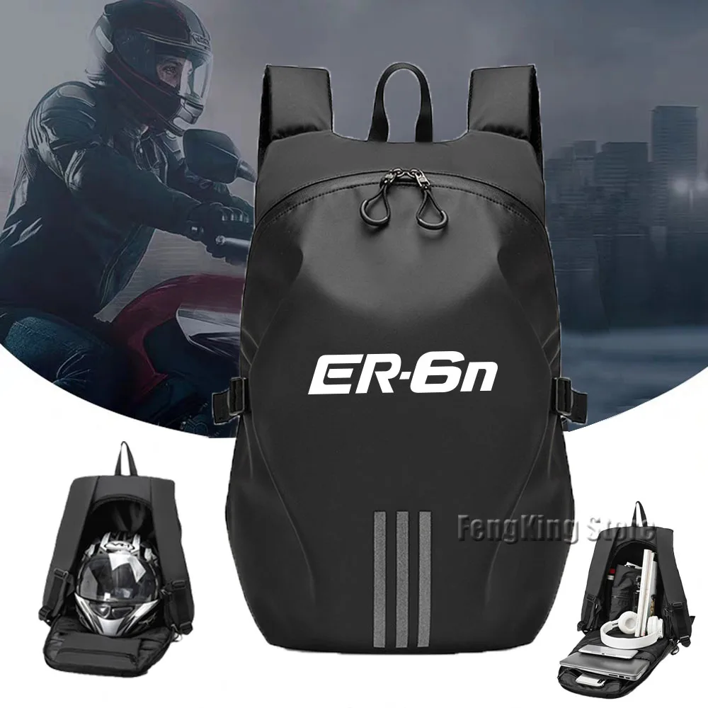 Knight backpack motorcycle helmet bag travel equipment waterproof and large capacity   For Kawasaki ER6N ER 6N ER-6N