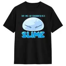 That Time I Got Reincarnated As A Slime Shirt Vintage Washed Unisex Oversized Anime Streetwear Soft Cotton Tee Gift Clothing Top