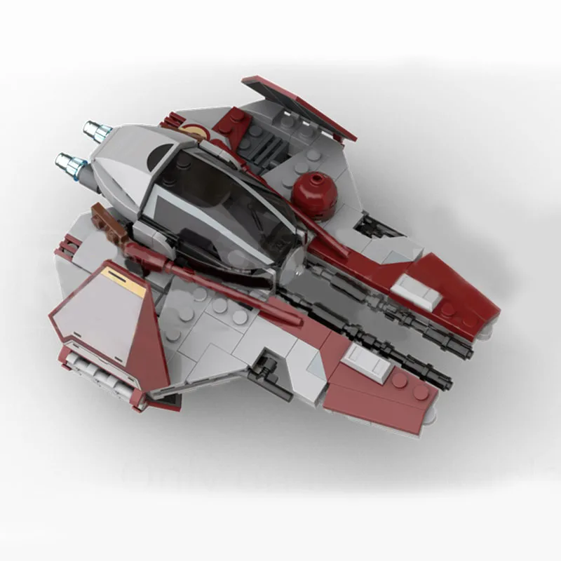 New 201Pcs Space Military Custom MOC Eta-2 Interceptor Obi Wan's SpaceShip Battle DIY Model Architecture Assembly Model Toy Gift
