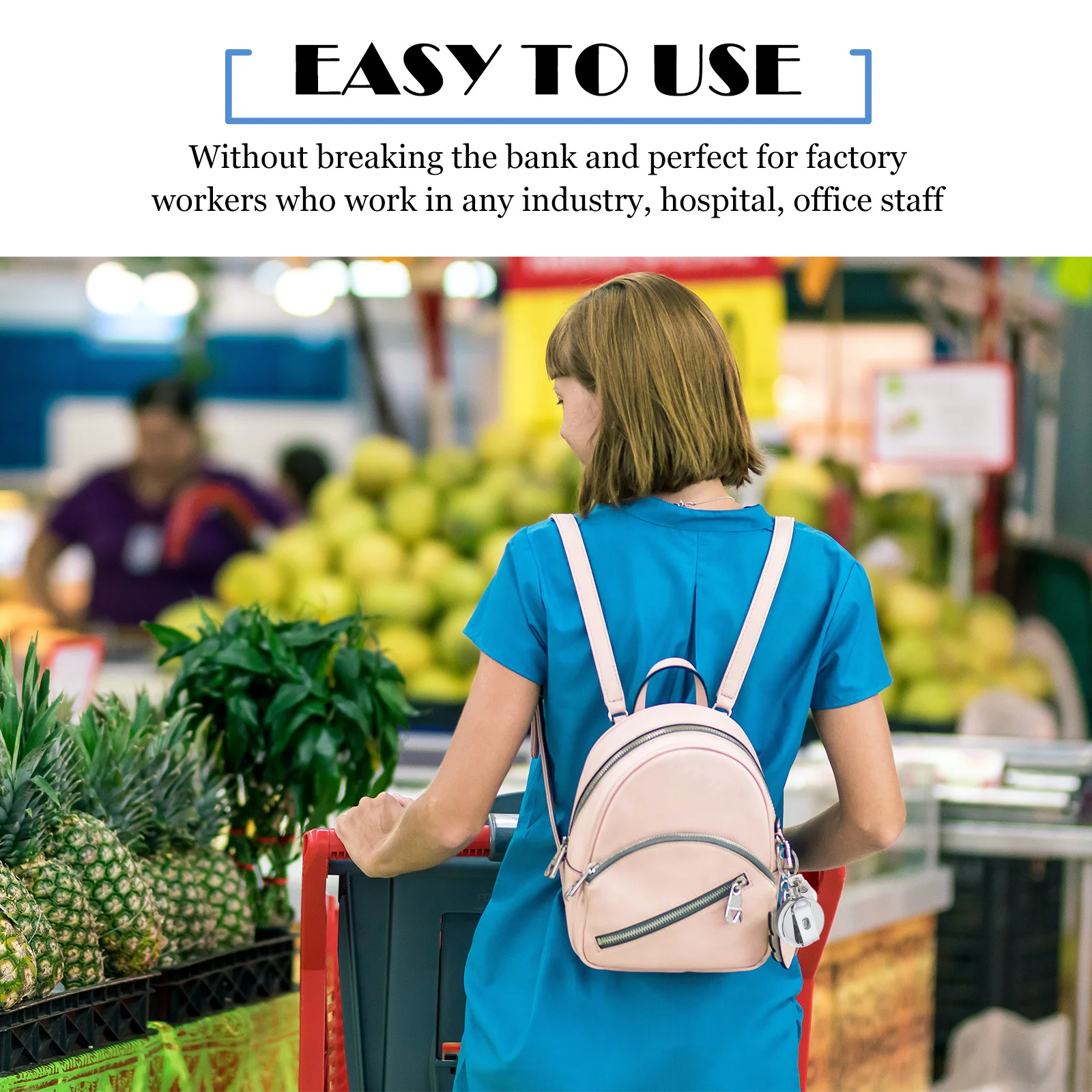 

2Pcs Retractable Badge Holder Reel with Belt Clip for Id Cards Metal Keychain Organized Keys Name Tag Convenient Carry