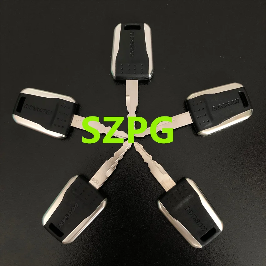 5/10PCS F900 키는 대우 두산 보브캣 테렉스 굴삭기 중장비 점화 시작 스위치 도어 잠금 장치용입니다.