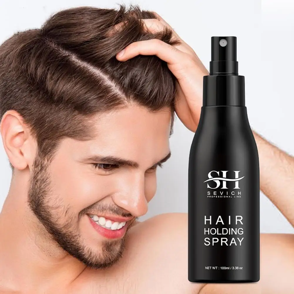 Spray de cabelo para homens e mulheres, gel espessante para cabelos, hidratante fofo para cabelos duradouros, estilo vegetal natural, A7Z4, 100ml