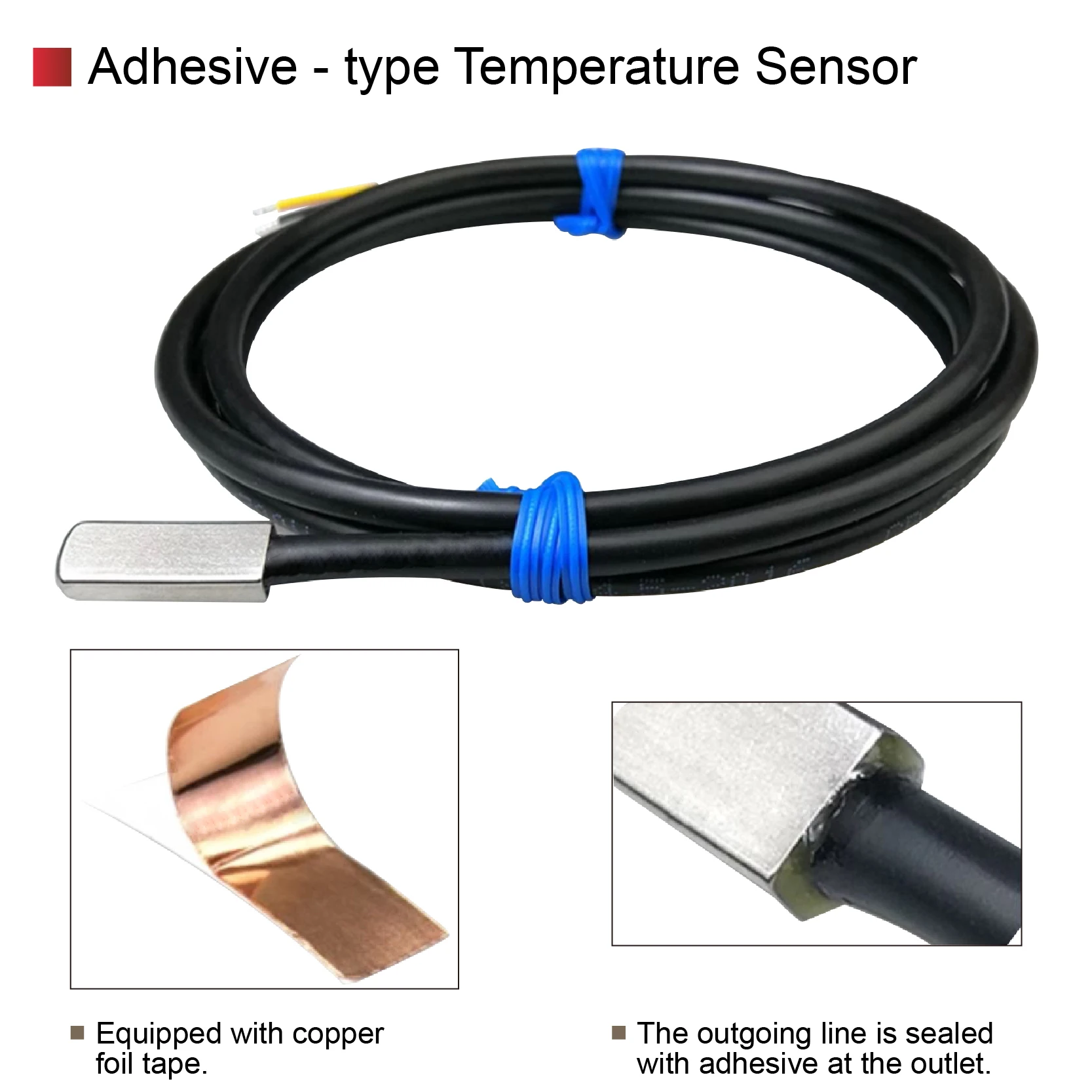 DS18B20 Digital Temperature Sensor Roller Encapsulation Waterproof Oil-proof Temperature Probe Tensile RVV P Shielded Cable