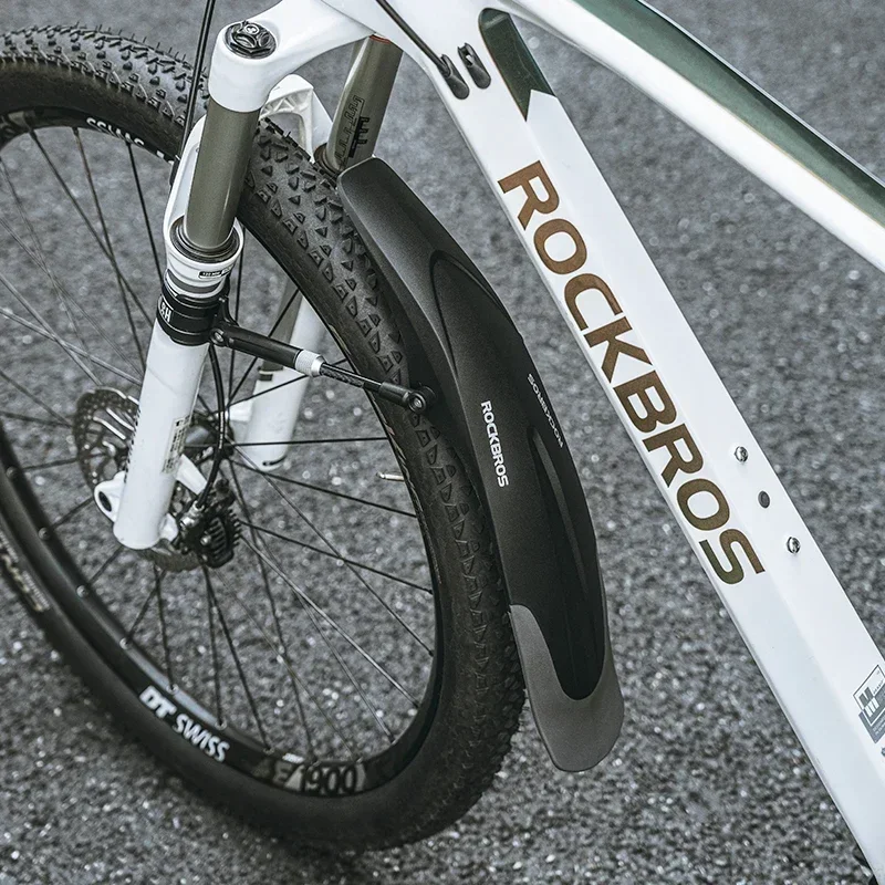 ROCKBROS Mountainbike-Schutzblech, verbreitert, Schnellverschluss, 26-29 Zoll, langlebig, innovative Montage, Fahrradzubehör