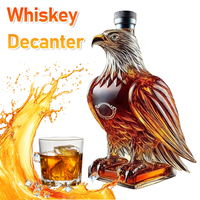 Whiskey Decanter Unique Whiskey Eagle Glass Decanter Gifts for Men Dad Husband Home Bar Decor for Whiskey Lovers