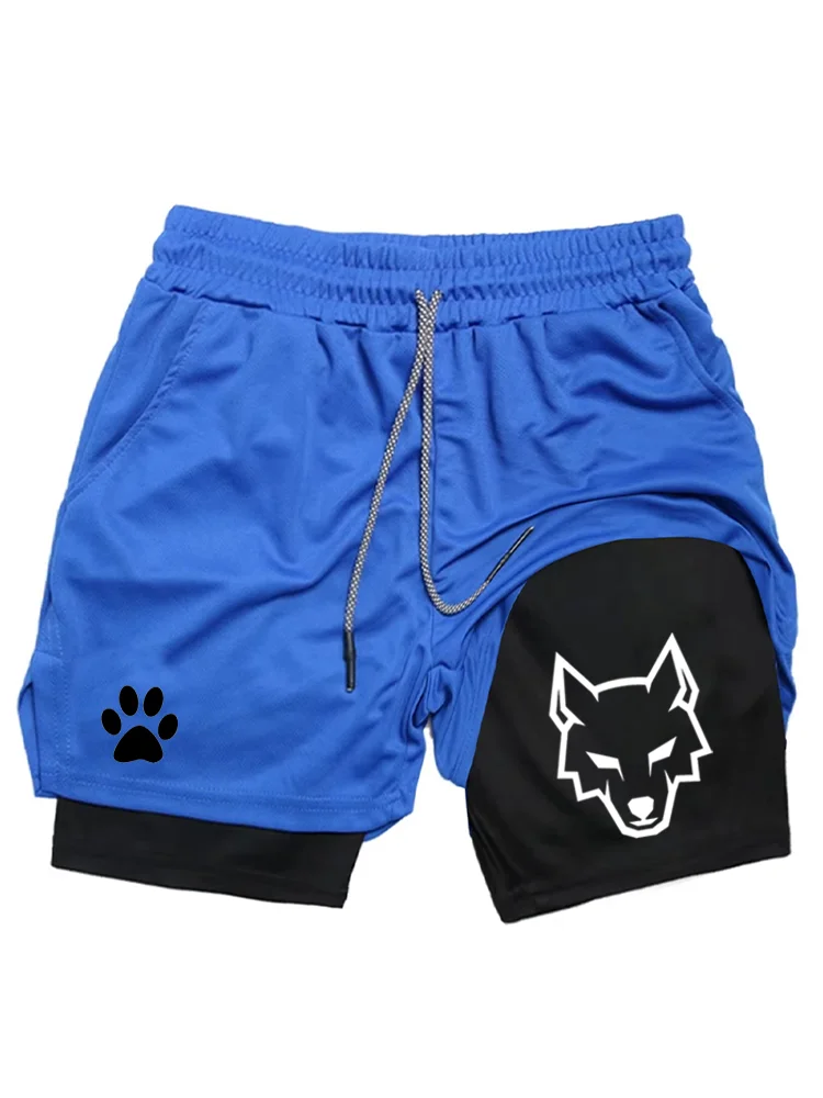 NEUE SOMMER Herren-Sportshorts, 2-in-1-Gym-Shorts, lässige Lauf-Sportbekleidung, doppellagige Shorts für Fitness WX002 – Detail 6