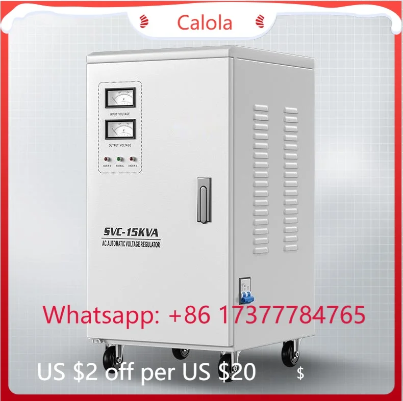 

Customized 15KVA AVR Voltage Stabilizer | 20V Single-Phase AC Automatic SVC TND 50Hz Model