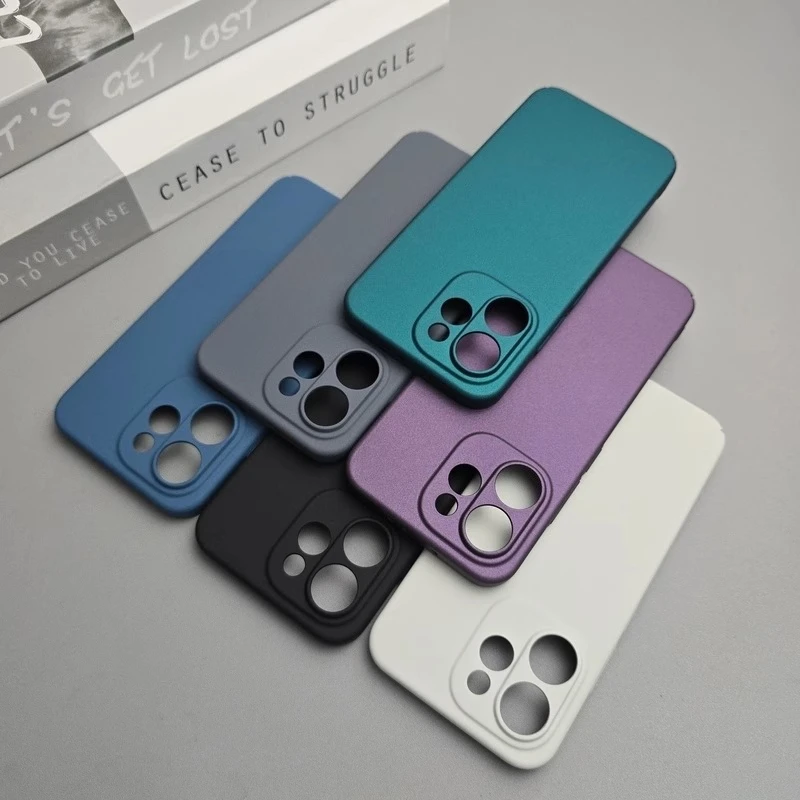 Case for Reno 15 Pro Frosted Sandstone Hard PC Cases for Reno15 5G 15pro Matte Shockproof Bumper Full Camera Cover