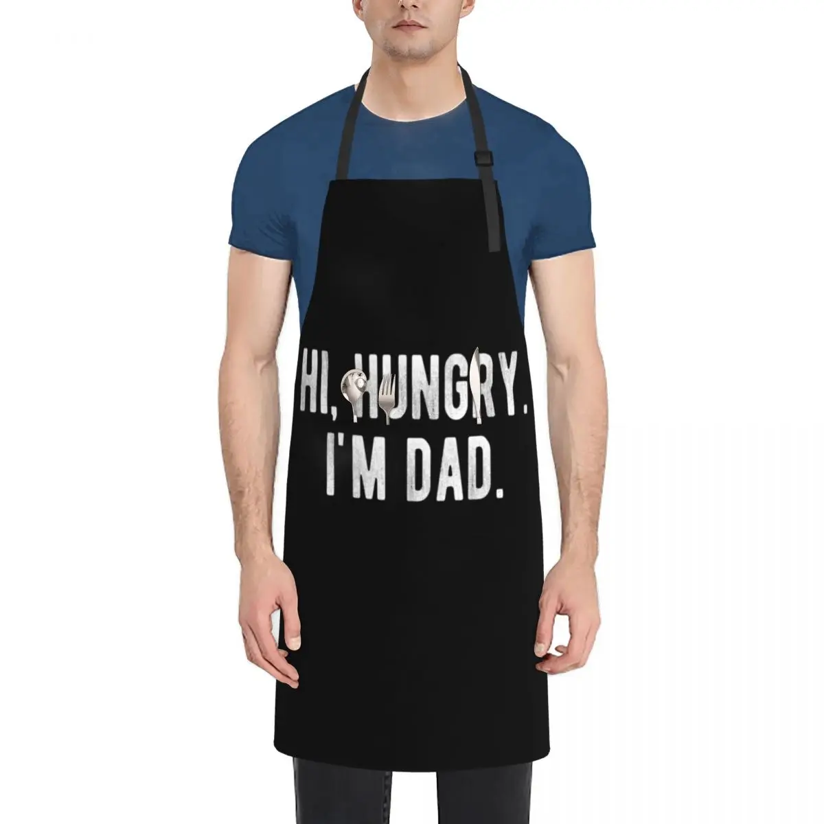 

Hi, Hungry. I'm Dad. Funny Father's Day Dad Joke Apron Kitchen Man Women's Kitchen Kitchen Front man chef uniform Apron