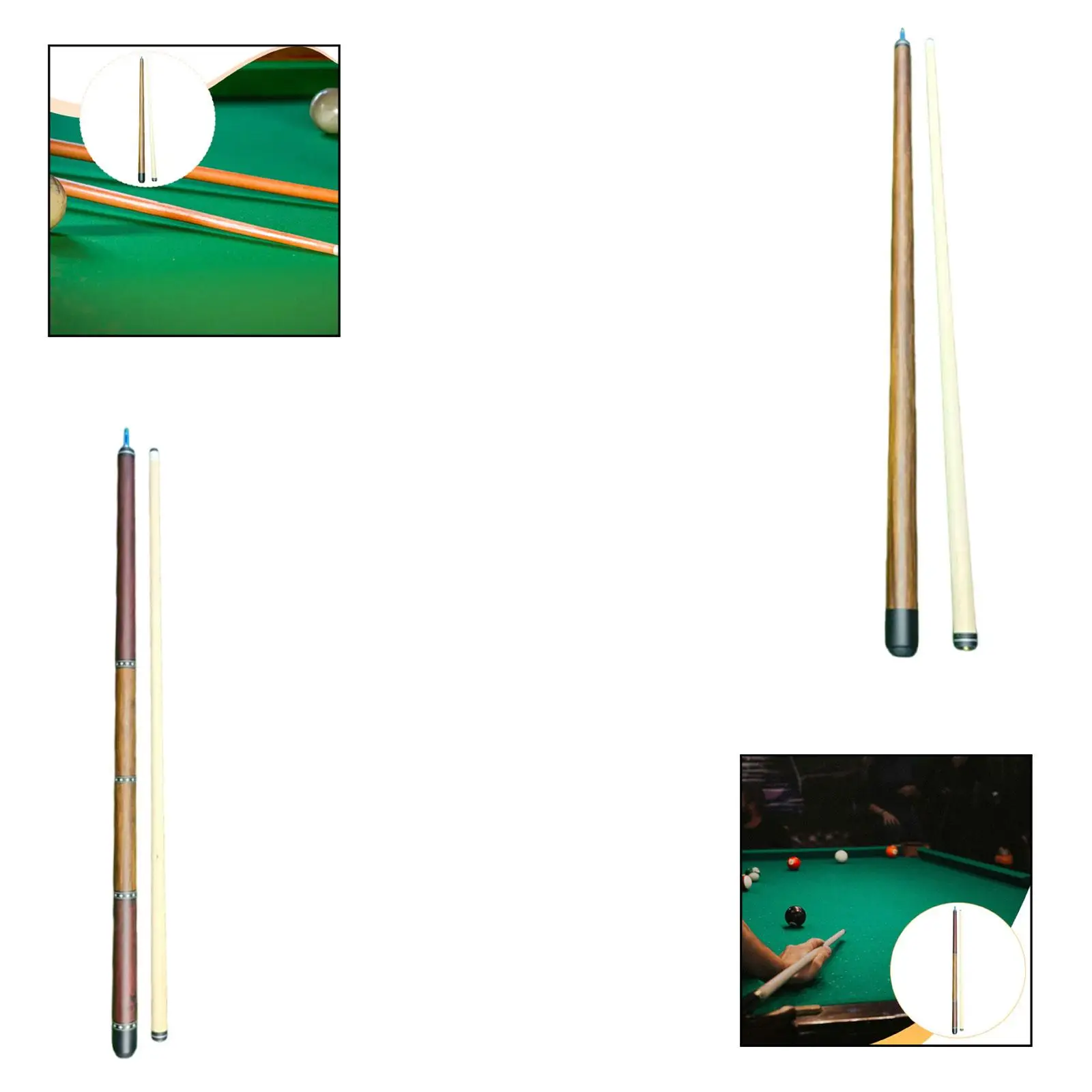 

57 Inch Billiard Pool Cue Stick with Precision Tip Beginner Split Wood Cue for Pool Table Game Room Accessories