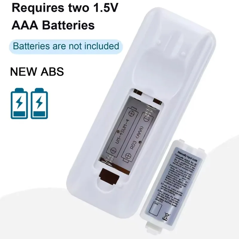 5/1x Universal Air Conditioning Remote Control 1000-in-1 K-1028E One-Button Setting Universal Remote Control with User Manual