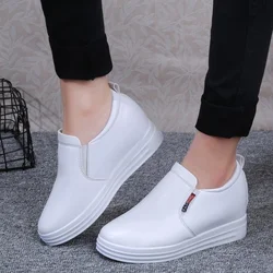 Fashion Women Height Increased Shoes Autumn Winter Woman Loafers Female Slip on Women's Sneakers Brand Moccasins Zapatos Mujer