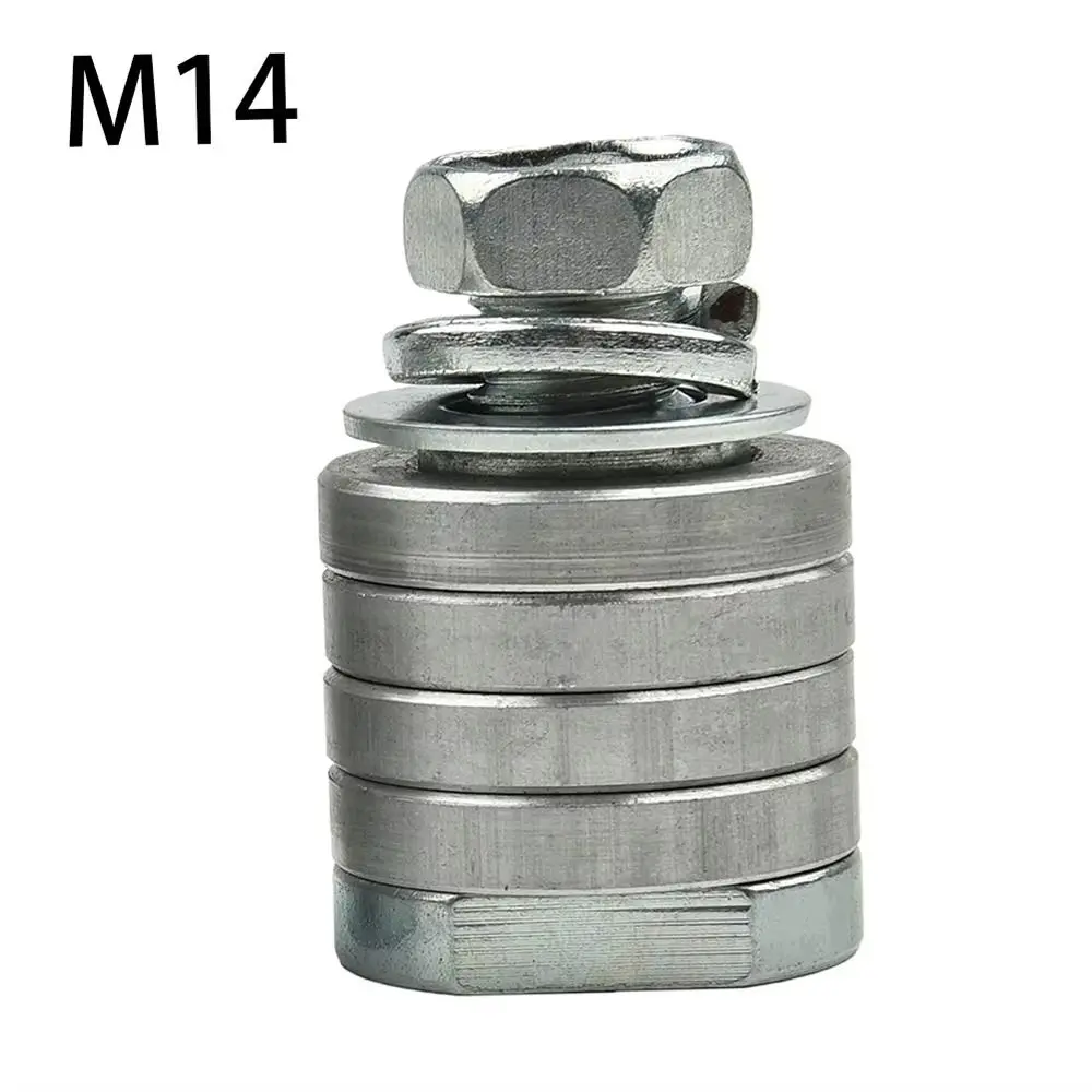 1Pc Lock Nuts Slotting Angle Grinder Adapter Power Tool Accessory 100/125 Type Grooving Machine Adapter M14 M10 Metal