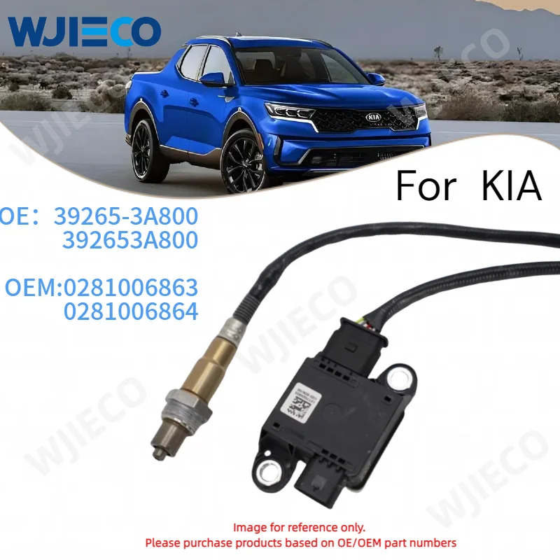 39265-3A800 Novo sensor de partículas PM de alta qualidade 392653A800 para Hyundai Kia 0281006863 0281006864 Sensor PM