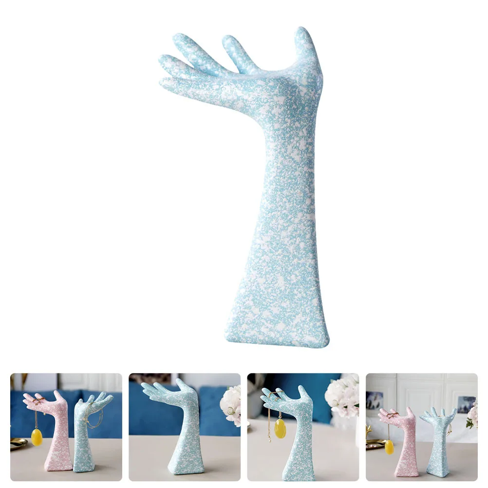 1Pcs Creative Jewelry Display Rack Hand Shape Chic Necklace Bracelet Ring Holder Organizer Stand for Home Decoration Gift