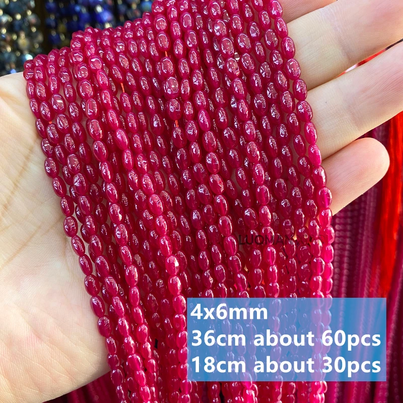 6x8mm Flat Water Drop Shape Lab Grown Red Corundum Ruby Loose Spacer Beads for Jewelry Making Diy Bracelets Charms Accessories