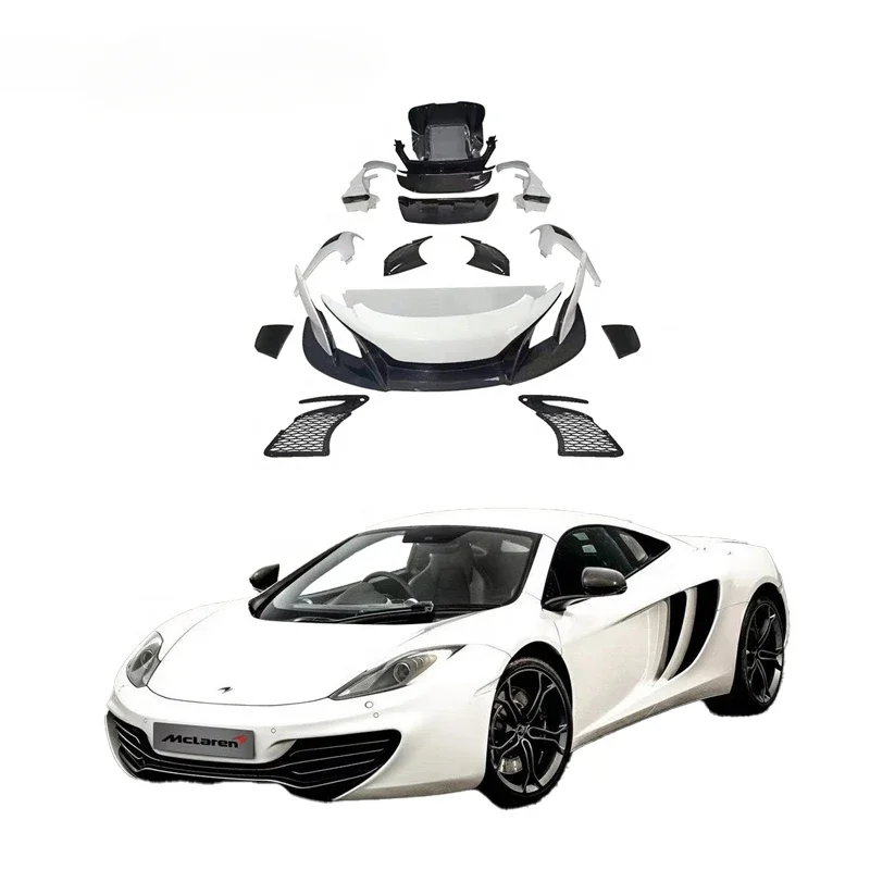 for McLaren Mp4 12C Body Kit Premium 650 Style Full Kit Bumper Fender Headlight