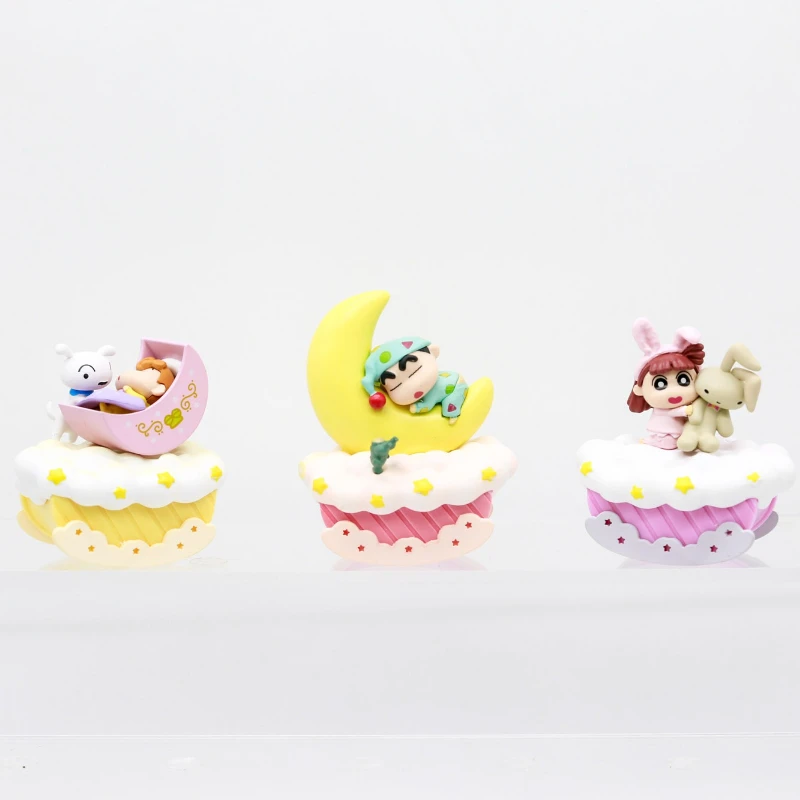 Crayon Shinchan 블라인드 박스 장난감 좋은 밤 꿈 장면 애니메이션 피규어 Kazama Toru Sakurada Nene Abe Shiro Nohara Himawari 선물