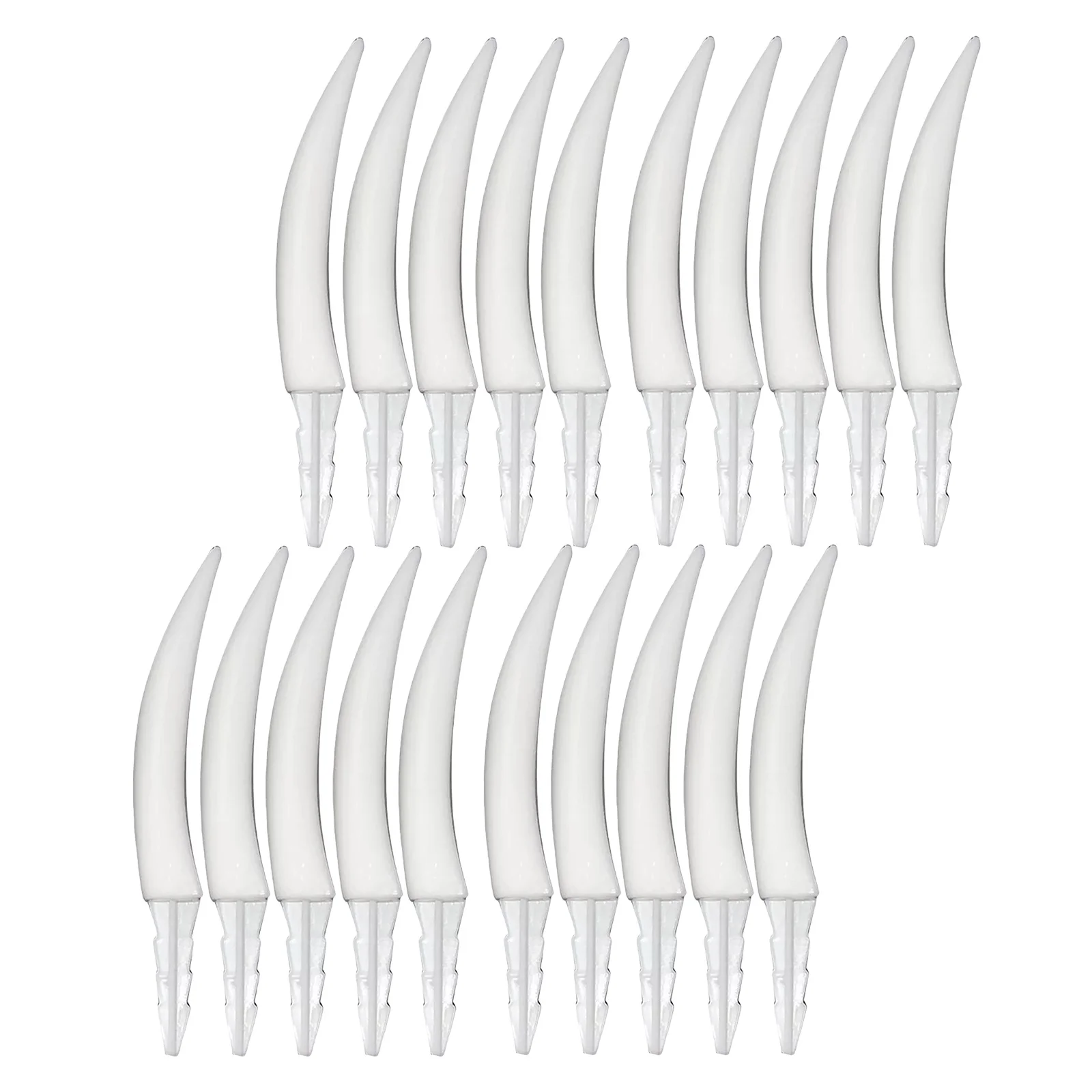 20 قطعة مجموعة فانغ اليقطين مخيف هالوين اليقطين الأسنان DIY بها بنفسك الأنياب البلاستيكية جاك يا فانوس هالوين الديكور الأحداث المدرسية