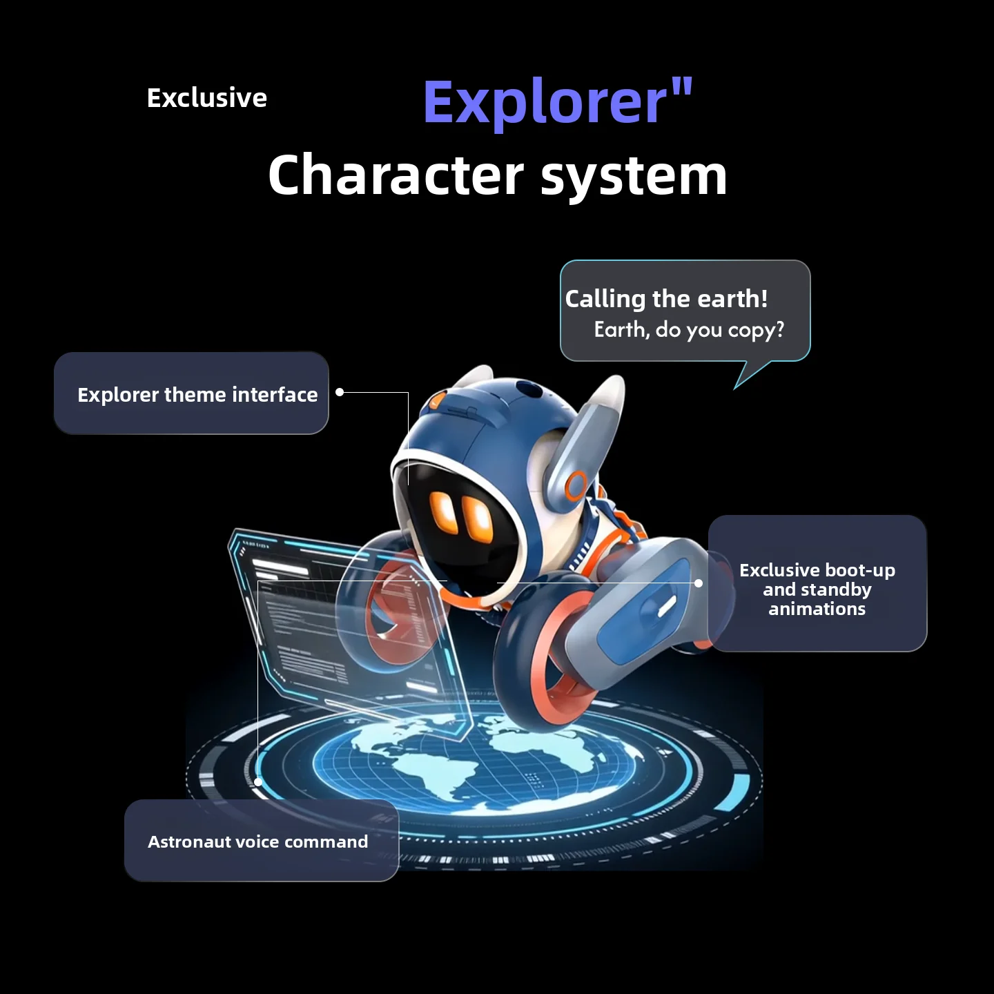 Loona Astronaut Limited Edition AI Robot Dog, Interactive Electronic Pet with Voice Command, Programmable Kids Toy Birthday Gift