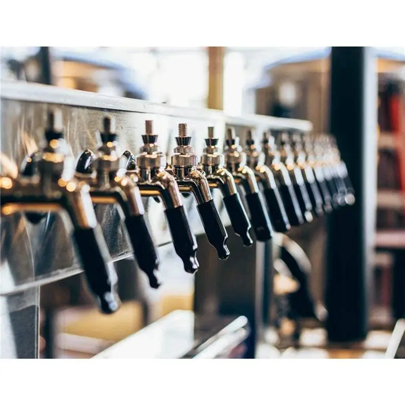 M12K-44 Pieces Draft Beer Tap Cover Beer Tap Cleaning Brush 40 Pieces Beer Faucet Keg Caps Rubber Tap Soother Sanitary Cover