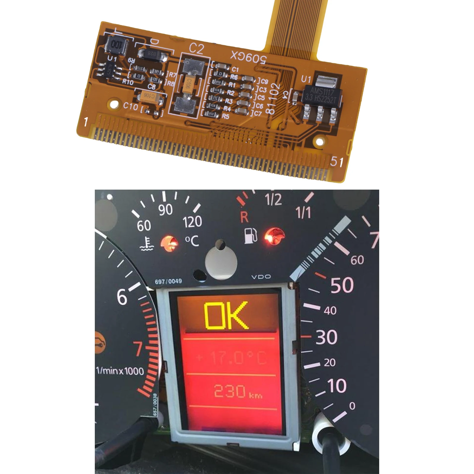 LCD Car Screen For Audi S3 8L Audi TT 8N Audi A6 C5 4B 88x64 D1560TOB SED1560TOB Car Multimedia Player view 6