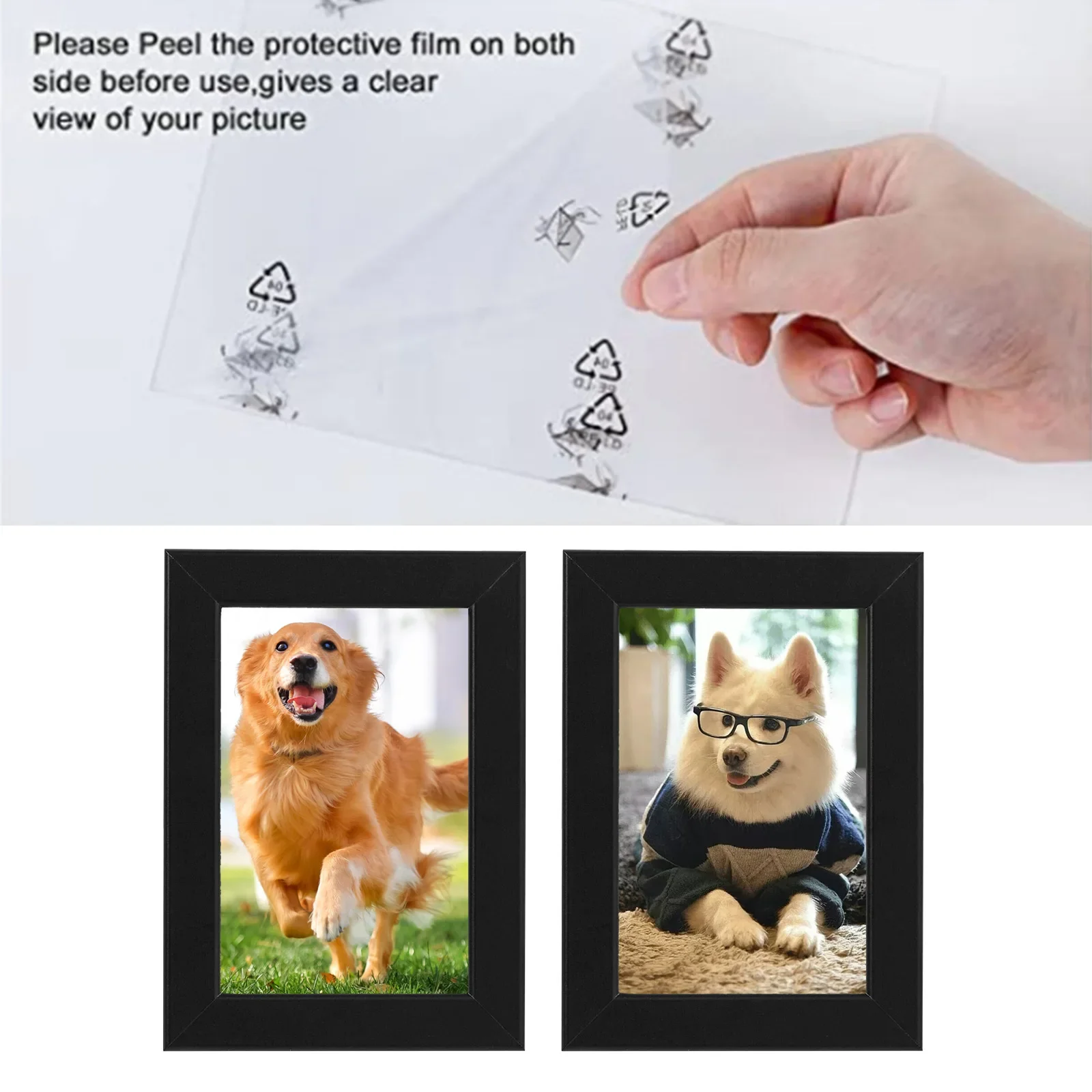 Photo Frame Picture Frame For Wall Or Table Top Plastic Poster Frame Practical To Use 1pcs Black Classic Style