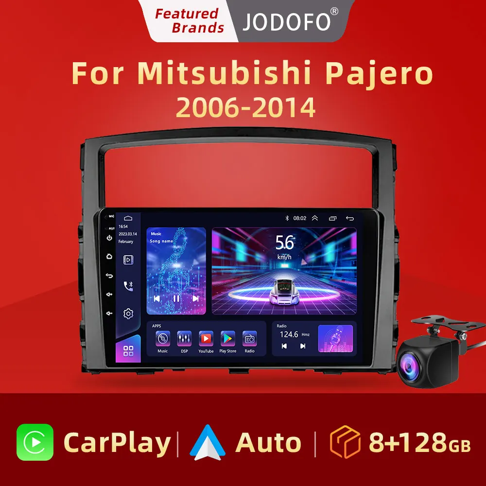 For Mitsubishi Pajero 4 2006-2014 Android 11 Car Radio Multimedia Video Player 2Din GPS Navigation Carplay DVD Head Unit Stereo