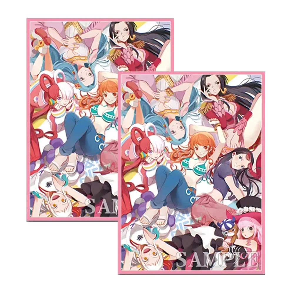 60pcs 67mmx92mm Anime One Piece Collection Card Sleeves Standard Size Card Protector Compatible With PTCG/MGT Card Toys Gifts