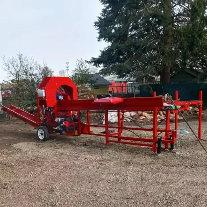 Electric Hydraulic Log Splitter Wood Chopping Machine Portable Firewood Cutter for Backyard Farm Home