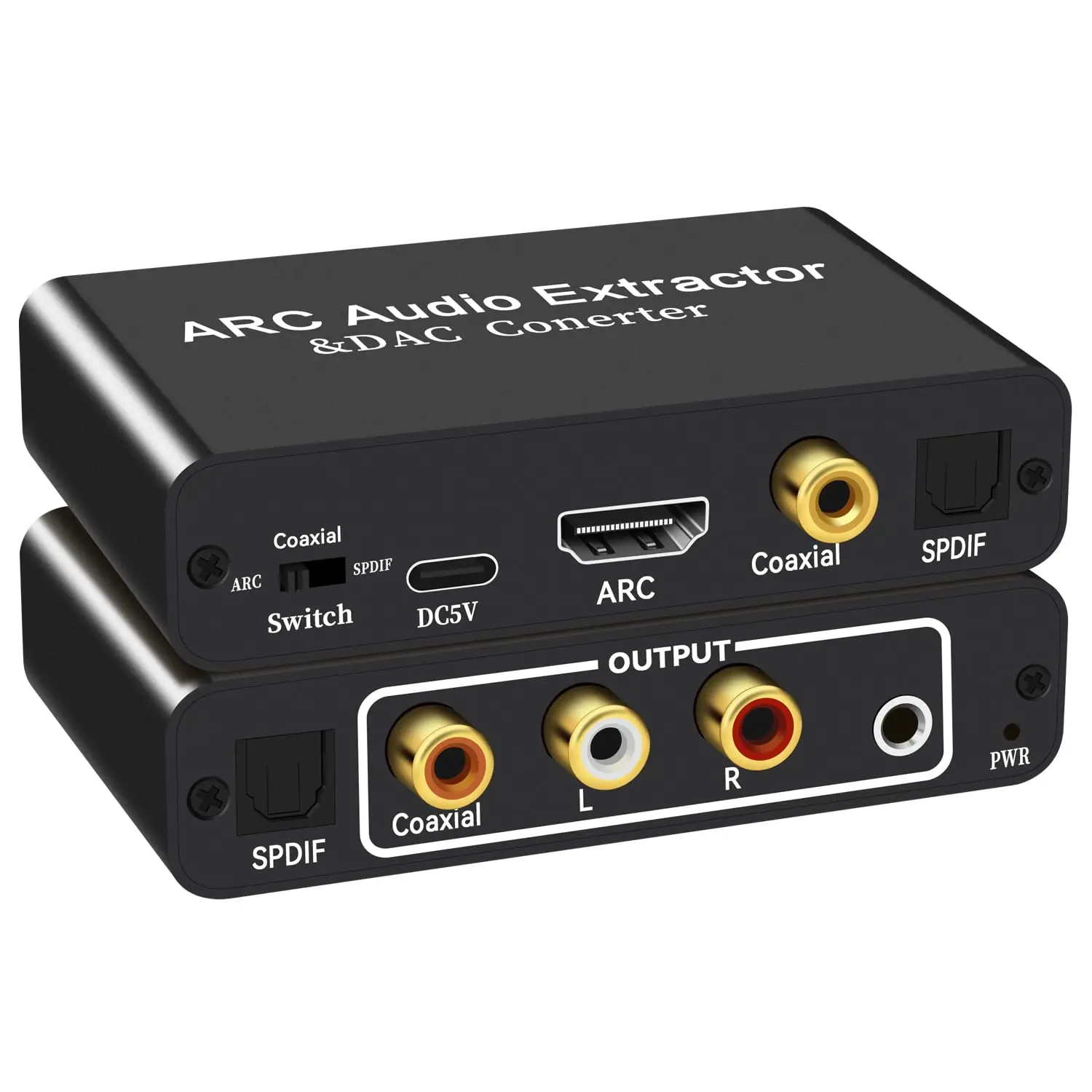 

Аудиоэкстрактор HDMI ARC, ЦАП-конвертер для PS3, PS4, HDTV, DVD, домашнего кинотеатра, цифро-аналоговый преобразователь с несколькими входами и выходами