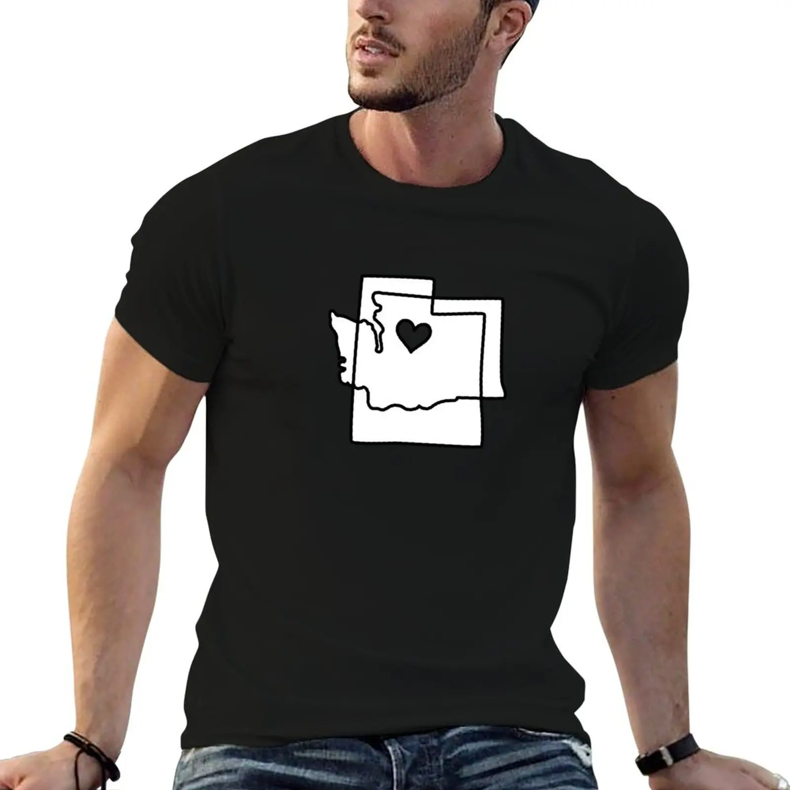

I love Washington and Utah T-Shirt g man t shirts for men man t shirt graphic T-Shirt