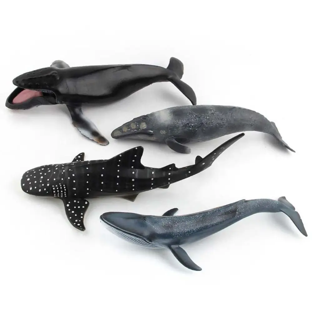 Simulation Marine Animal Model Sperm Whale Ocean Animals Whale Figurines Underwater Biological Solid PVC Sea Life Figure