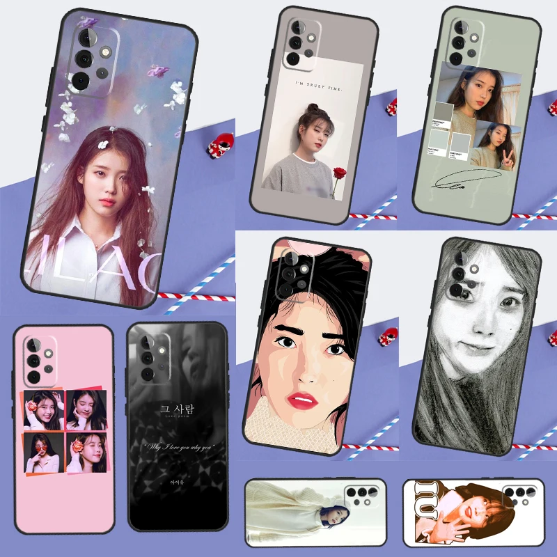 IU Lee Ji Eun Korean Star For Samsung Galaxy A54 A14 A16 A26 A36 A56 A22 A32 A52 A55 A35 A05 A06 A15 A53 A33 A13 Case