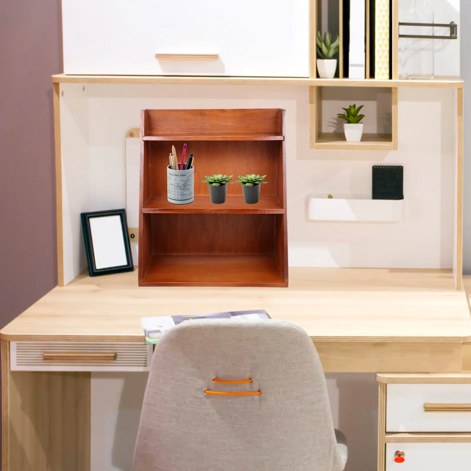 Multi-Schicht Rack Holz Organizer Regal Für Home Desktop Lagerung Halter Kleine Gegenstände Regal Holz Handwerk Lagerung Container