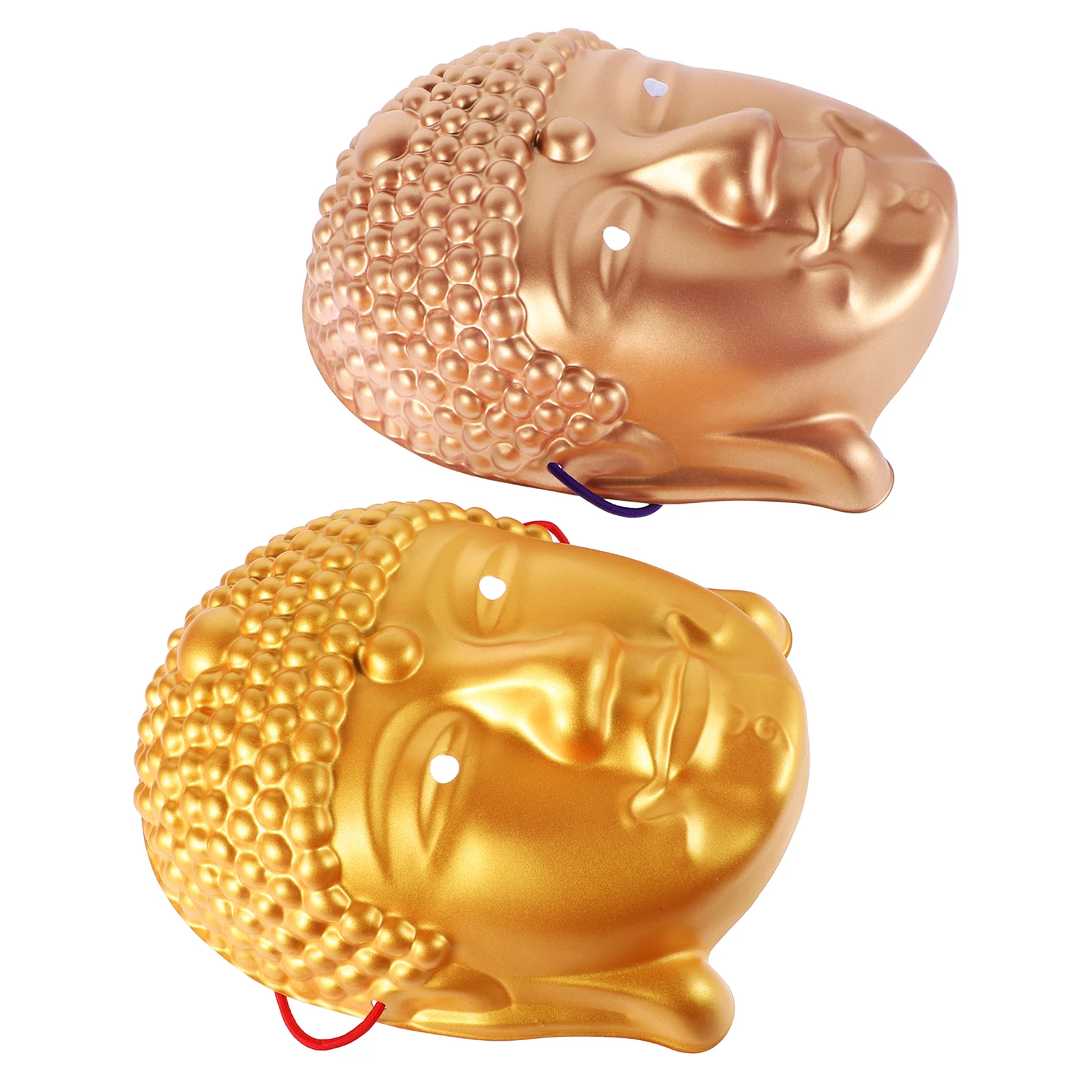 

2 шт., маски с головой Будды на Хэллоуин, для взрослых, анфас, вечерние маски, костюм, маскарад, карнавал, полная маскарадная маска