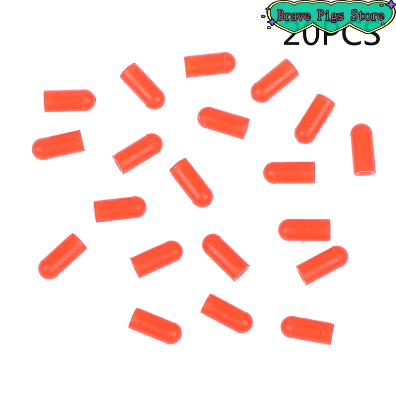 20PCS 13mm Silicone Rubber Needle Cover Food Grade Syringe Sealing Test Tube End Cap